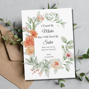Cartes de Proposition de Cortège de Mariée Floral 