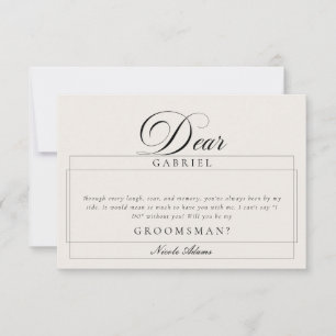Cartes de proposition de garçon d'honneur en ivoir