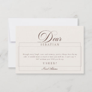 Cartes de proposition de mariage Classiques Ivory