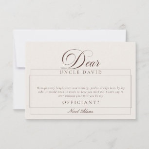Cartes de proposition de mariage Classiques Ivory