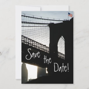 Cartes de rappel de mariage Pont de Brooklyn