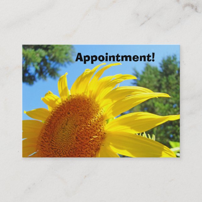 Cartes de rappel de rendez-vous d'affaires Fleurs  (Devant)
