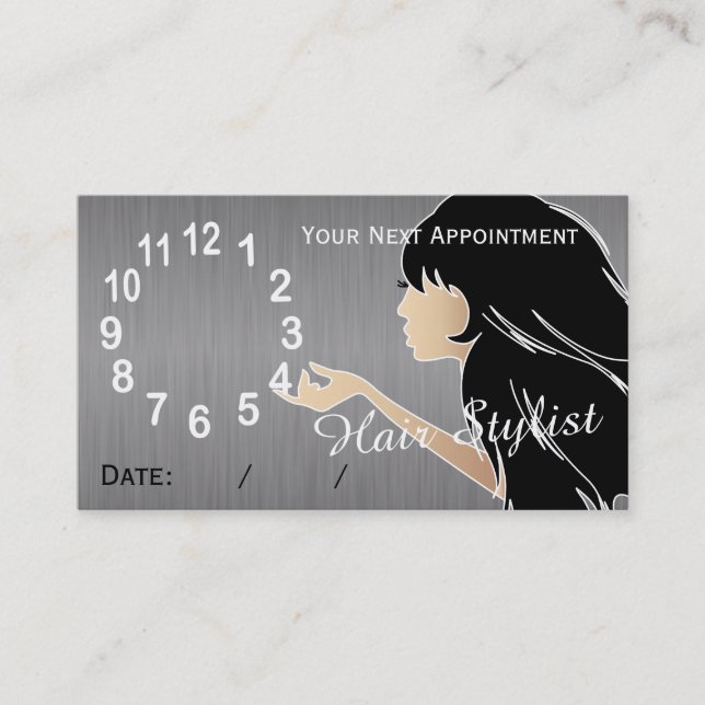 Cartes de rappel de rendez-vous de coiffeur (Devant)