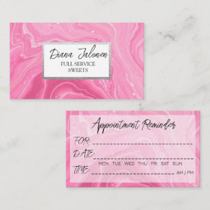 Cartes de rappel de rendez-vous Salon de coiffure