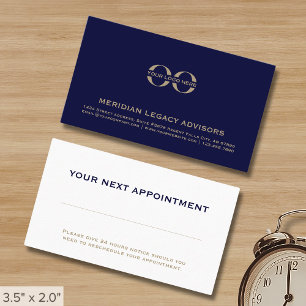 Cartes de rappel des réunions clients professionne