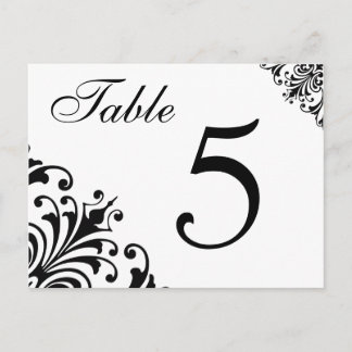 Cartes de réception de mariage de nombre de