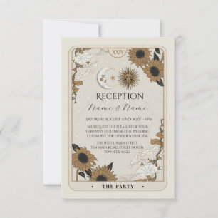 Cartes de réception de mariage de Tarot