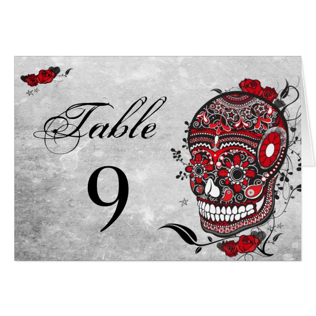Cartes de réception de nombre de Tableau de crâne (Devant Horizontal)