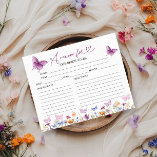 Cartes de recette de Fête des mariées papillon fle