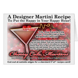 Cartes de recette de Martini Cherry Cola