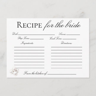 Cartes de recette Perles et Prosecco pour la marié