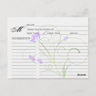 Cartes de recette Tourbillonnant Lavender Simple