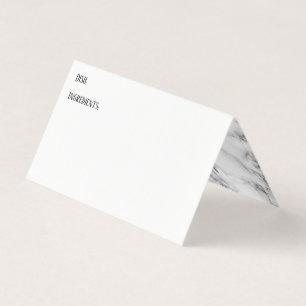 Cartes de recette White w/ Marble Inside