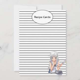 Cartes de recettes Anime