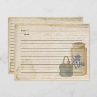 Cartes de recettes Crock et Blue Basket