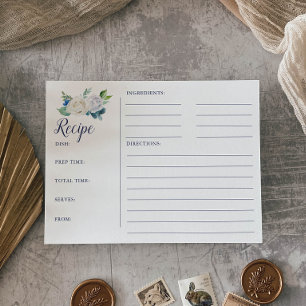 Cartes de recettes de Fête des mariées de fleurs b