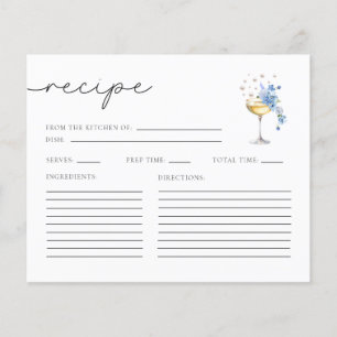 Cartes de recettes de Fête des mariées de perles c