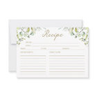 Cartes de recettes de Fêtes des mariées vertes