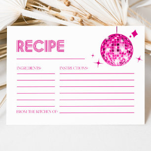 Cartes de recettes de la Fête des mariées de boule