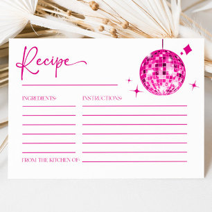 Cartes de recettes de la Fête des mariées de boule