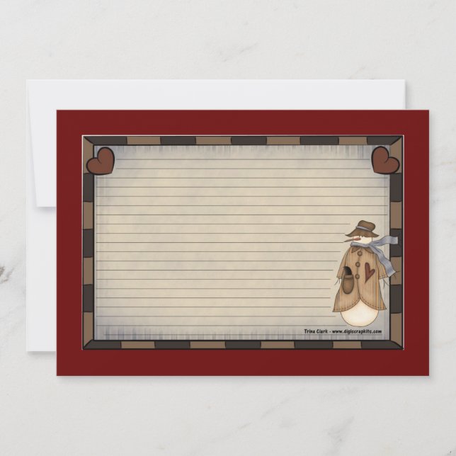 Cartes de recettes de vacances (Devant)