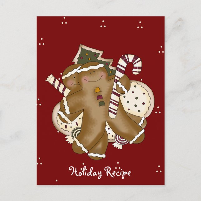 Cartes de recettes de vacances (Devant)