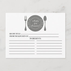Cartes de recettes pour une Baby Shower sur le thè