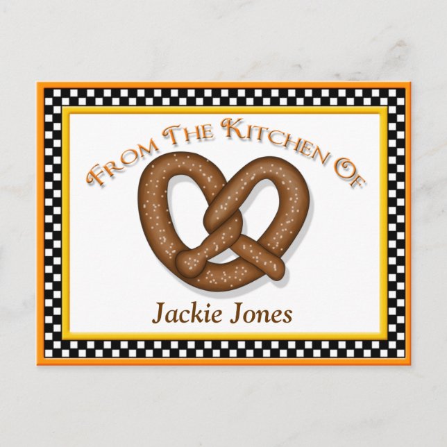 Cartes de recettes Pretzel (Devant)