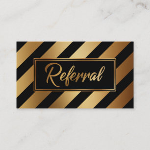 Cartes de recommandation rayures diagonales gras o