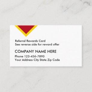 Cartes de récompense de référence de client