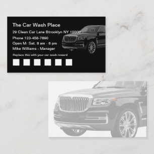 Cartes de récompense pour lavage de voiture Cool