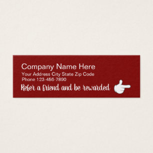 Cartes de récompenses Red Stylish
