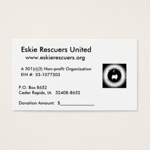 Cartes de reçu de donation