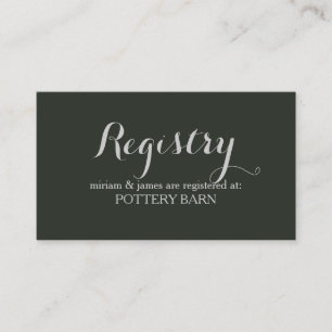 Cartes de registre de script simples