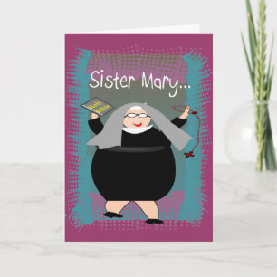 Cartes de religieuse~~Humour de religieuse catholi