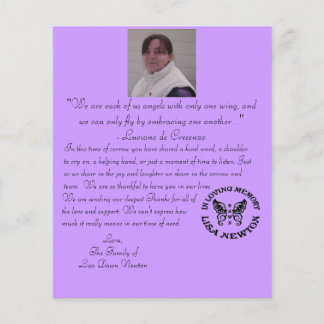 Cartes de remerciement