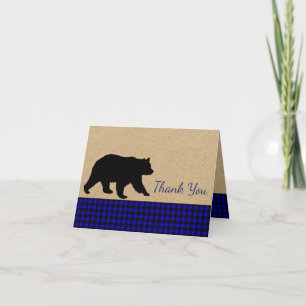 Cartes de remerciement à l'ours