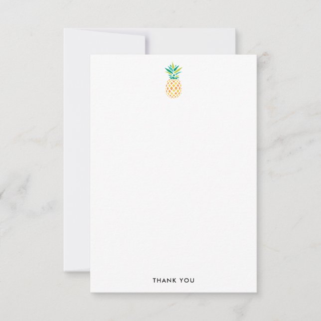 Cartes de remerciement Ananas Tendance (Devant)