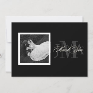 Cartes de remerciement avec monogramme PixDezines 