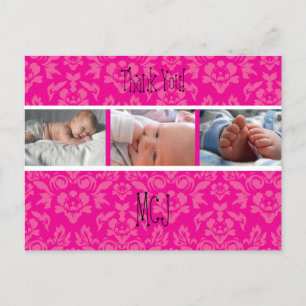 Cartes de remerciement avec monogramme PixDezines