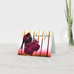 Cartes de remerciement Chaussures à talons hauts r