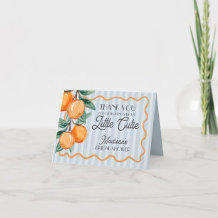 Cartes de remerciement Citrus Main Squeeze Blue Cu