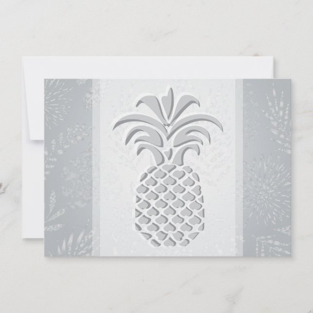 Cartes de remerciement Cœurs d'ananas (Devant)