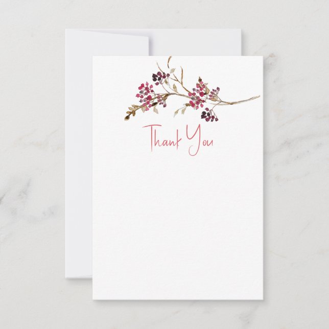 Cartes de remerciement de Baby Shower Rustique d'A (Devant)