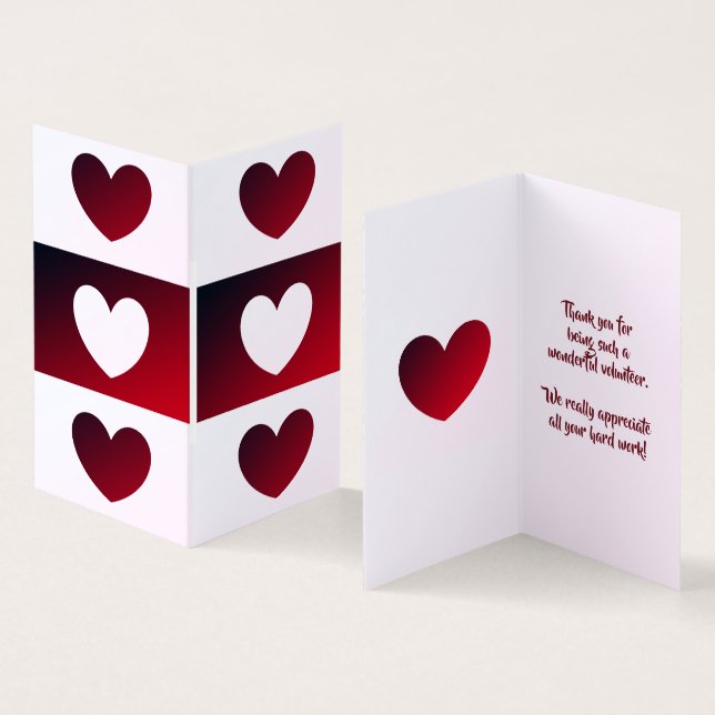 Cartes de remerciement de bénévolat par dalDesignN (Inside and Outside)