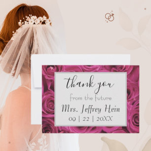 Cartes de remerciement de Future Mrs. Bridal