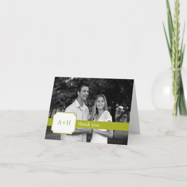 Cartes de remerciement de groupe moderne (Citron v (Devant)