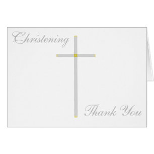 Cartes de remerciement de la Croix du Christ