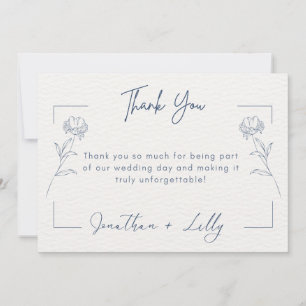 Cartes de remerciement de mariage
