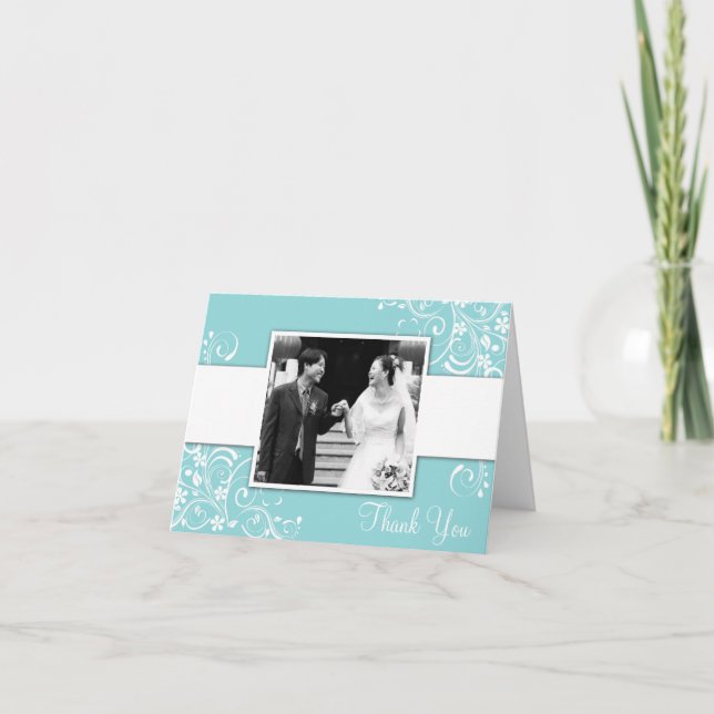 Cartes de remerciement de photo de mariage (Devant)